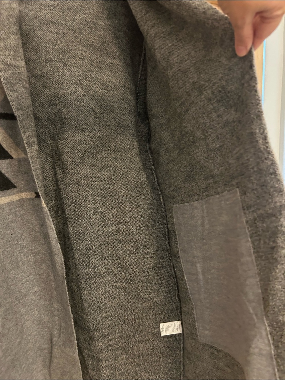 Toad & Co Merino Wool Heartfelt Hoodie open front sweater, size Medium. - Picture 7 of 7